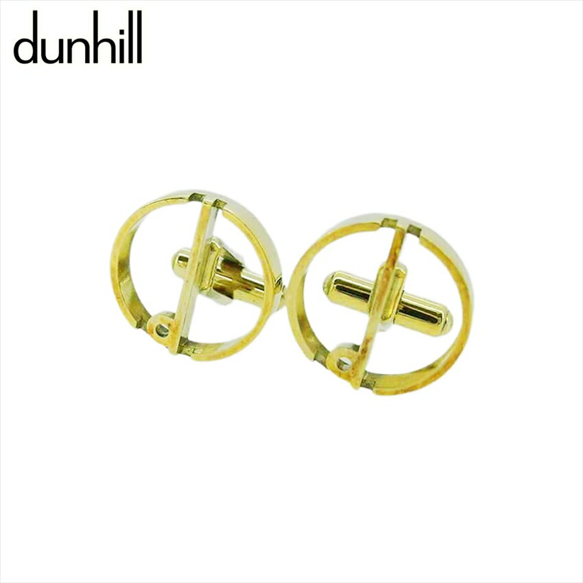 カフス カフリンクス dマーク メンズ スウィヴル式 ゴールド 中古