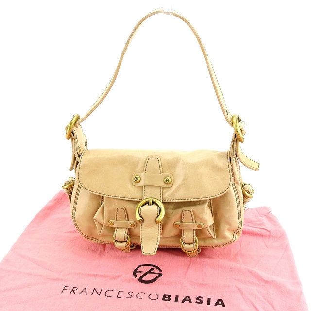 ショルダーバッグ ワンショルダー ベージュ 中古