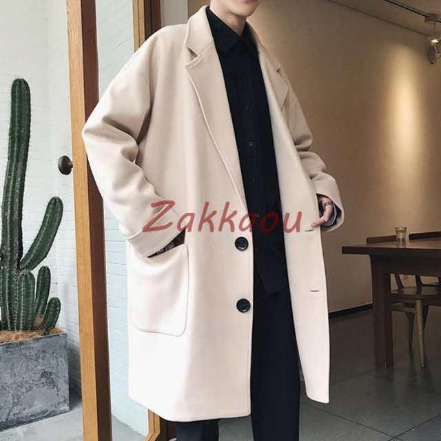 緊急SALE!!!2枚1OO円OFF！ メンズチェスターコート　コート　春秋冬　メンズ　ロングコート　ジャケット　ロング丈　トップス　ビジネス　アウター　　通勤　シンプル　紳士 8,286円