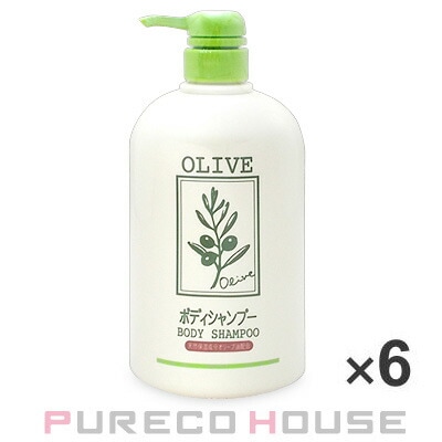 日本オリーブ ナチュラルマインド ボディーシャンプー 800ml 6個 【セット】