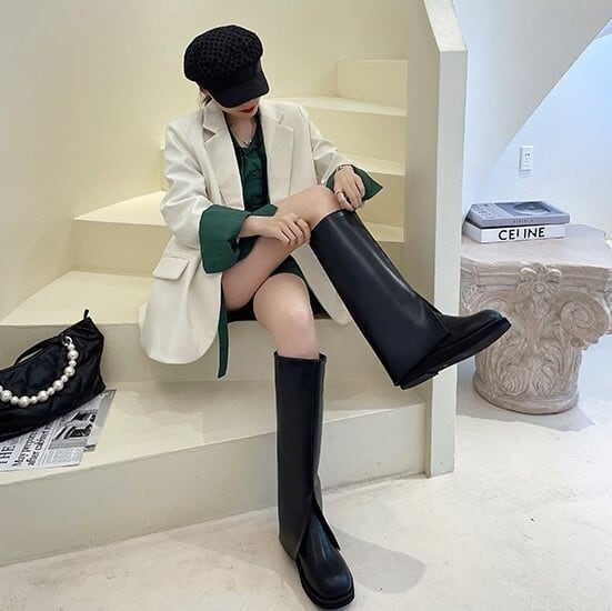 おしゃれ お洒落 人気 安い お得 レディース ロング ブーツ 3cmヒール 歩きやすい きれいめ スカートに合う 韓国 カジュアル 大人 最強 可愛い かわいい ラクチン 流行り 5,568円