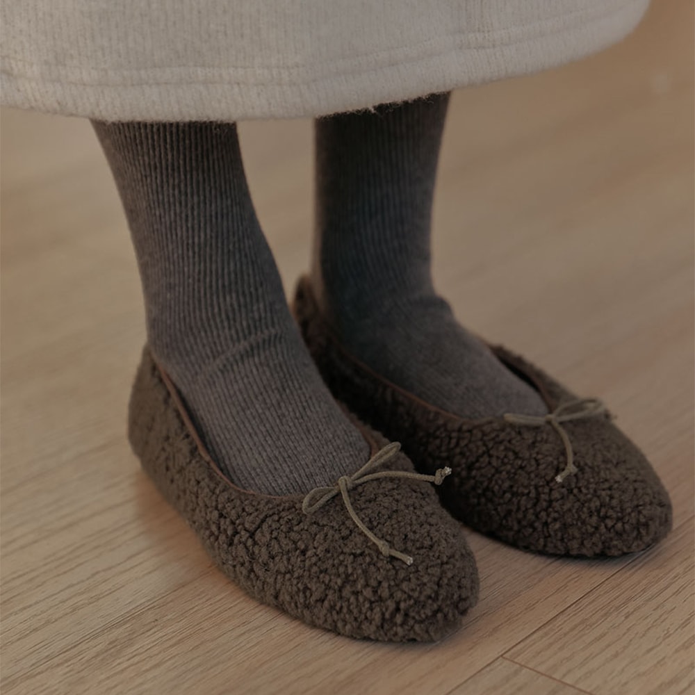 スウェンズダンブルリボンフラットシューズ