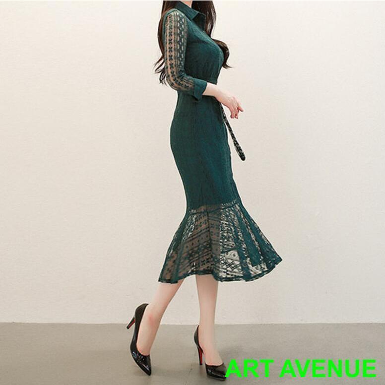 レースワンピース レディース きれいめ 結婚式 ドレス レースワンピース 長袖 Aライン パーティードレス 上品 ママワンピース 30代40代50代