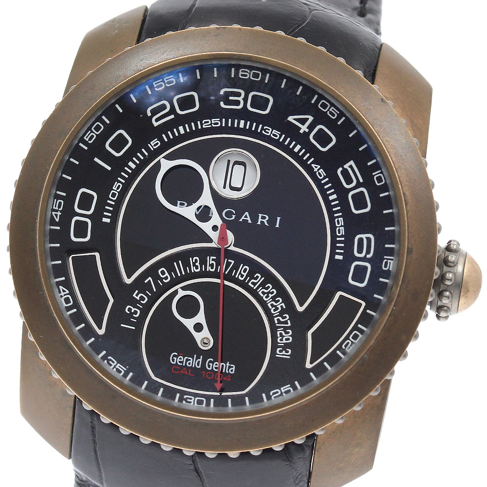 ブルガリ BVLGARI GBS.Y.98 ジェラルドジェンタ ジェフィカ バイ・レトログラード デイト 自動巻き メンズ _948299【中古】
