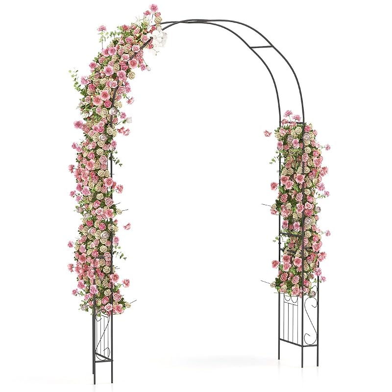 【国内即発】COSTWAY 鉄製 アーチ バラアーチ ガーデンアーチ フラワーアーチ 幅167x奥行37x高さ240cm バラ アーチ バラのアーチ ガーデン アーチ ガーデニング アーチ ガーデニン 7,471円