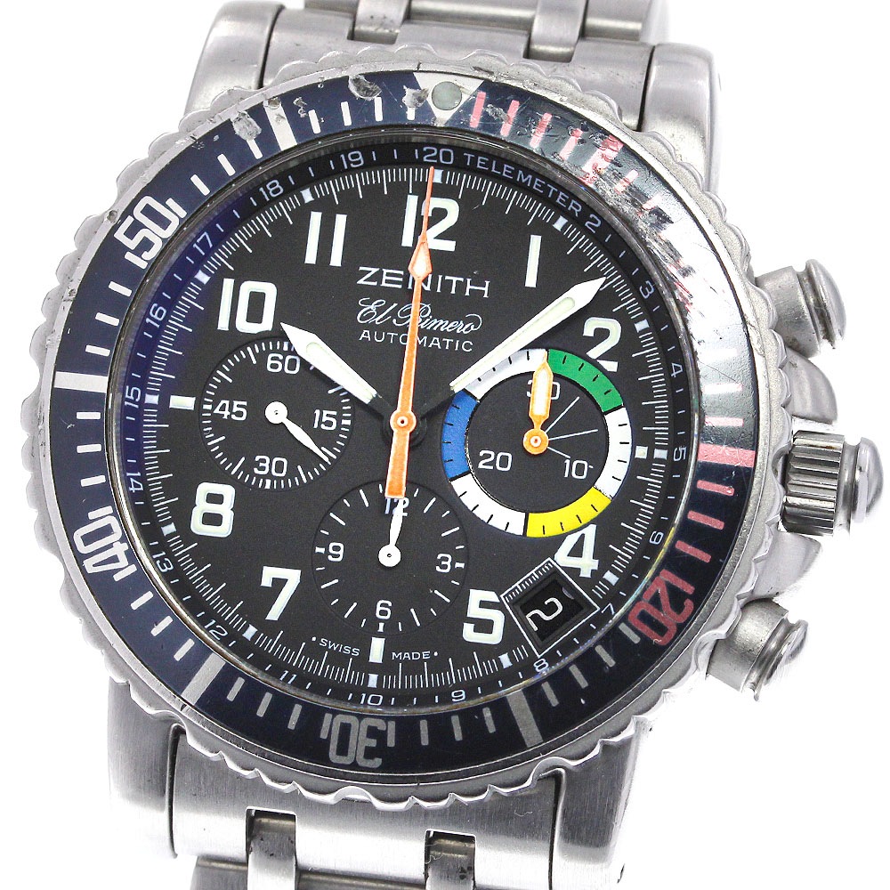 【ZENITH】ゼニス エルプリメロ レインボーフライバック クロノグラフ 01/02.0480.405 自動巻き メンズ_714315【中古】
