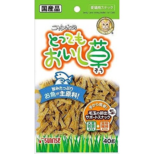 【全国送料無料】 （まとめ買い）サンライズ ニャン太のとってもおいし草 40g 【×20】
