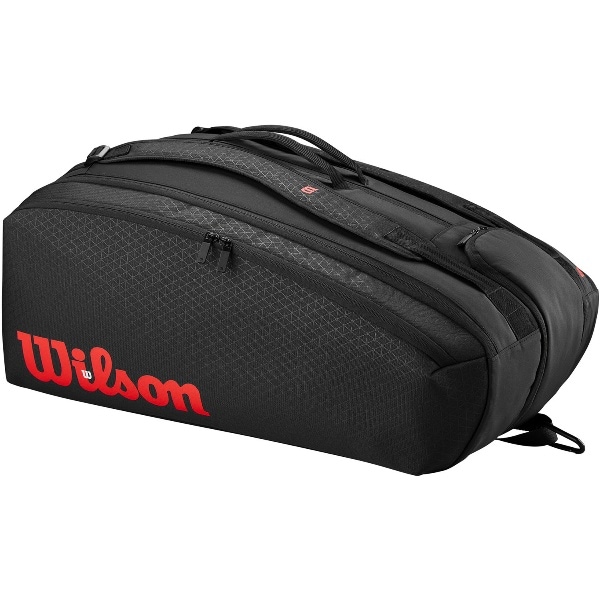 Wilson ウイルソン CLASH V3 15PK RACQUET BAG BLACK／Infrared テニス ラケットバッグ WR80382010