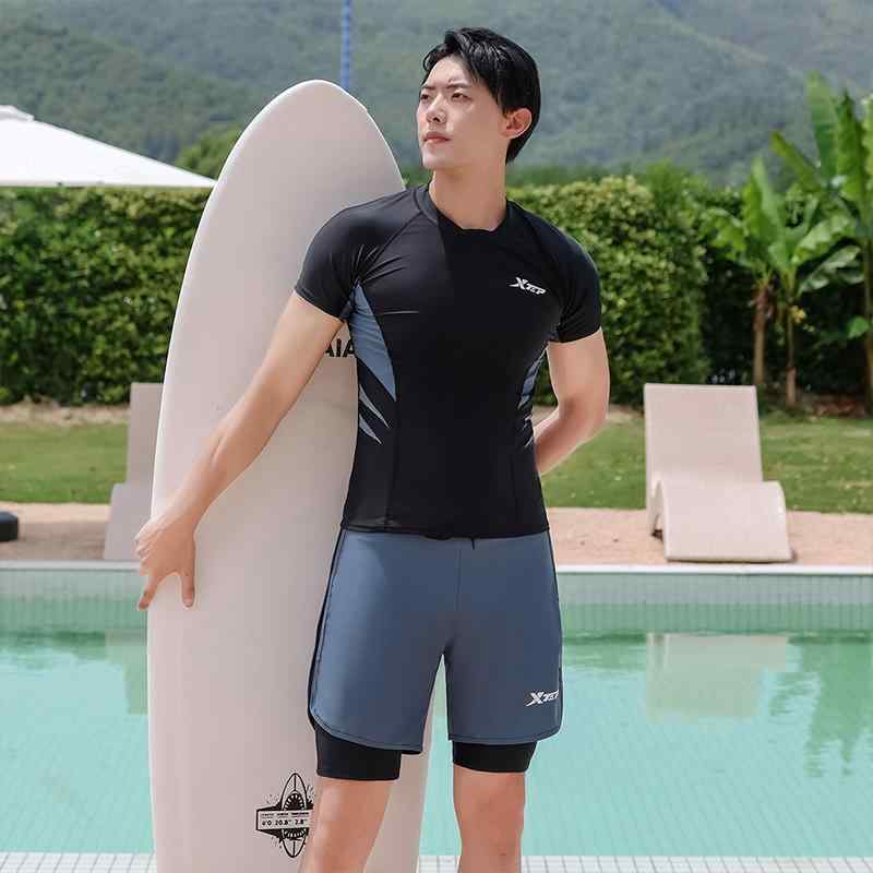 水着 カジュアル セットアップ 速乾 スイムウェア メンズ 夏 海 プール リゾート レジャー 体型カバー マリンスポーツ