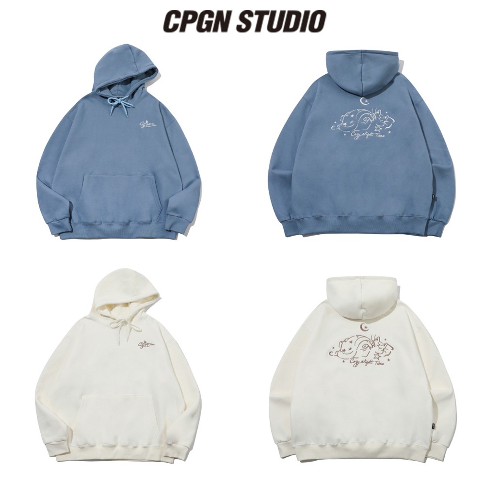 【CPGN STUDIO】 Cozy Night Embroidered Hoodie