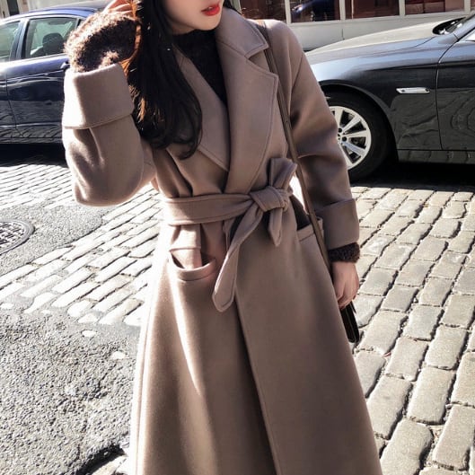 アウターコート アウター チェスター コート オーバー コート ロング ジャケット フォーマル コート ルーズコート ラシャコート ウールコート ミドル丈 オーバーニー 無地 襟付き lout0391