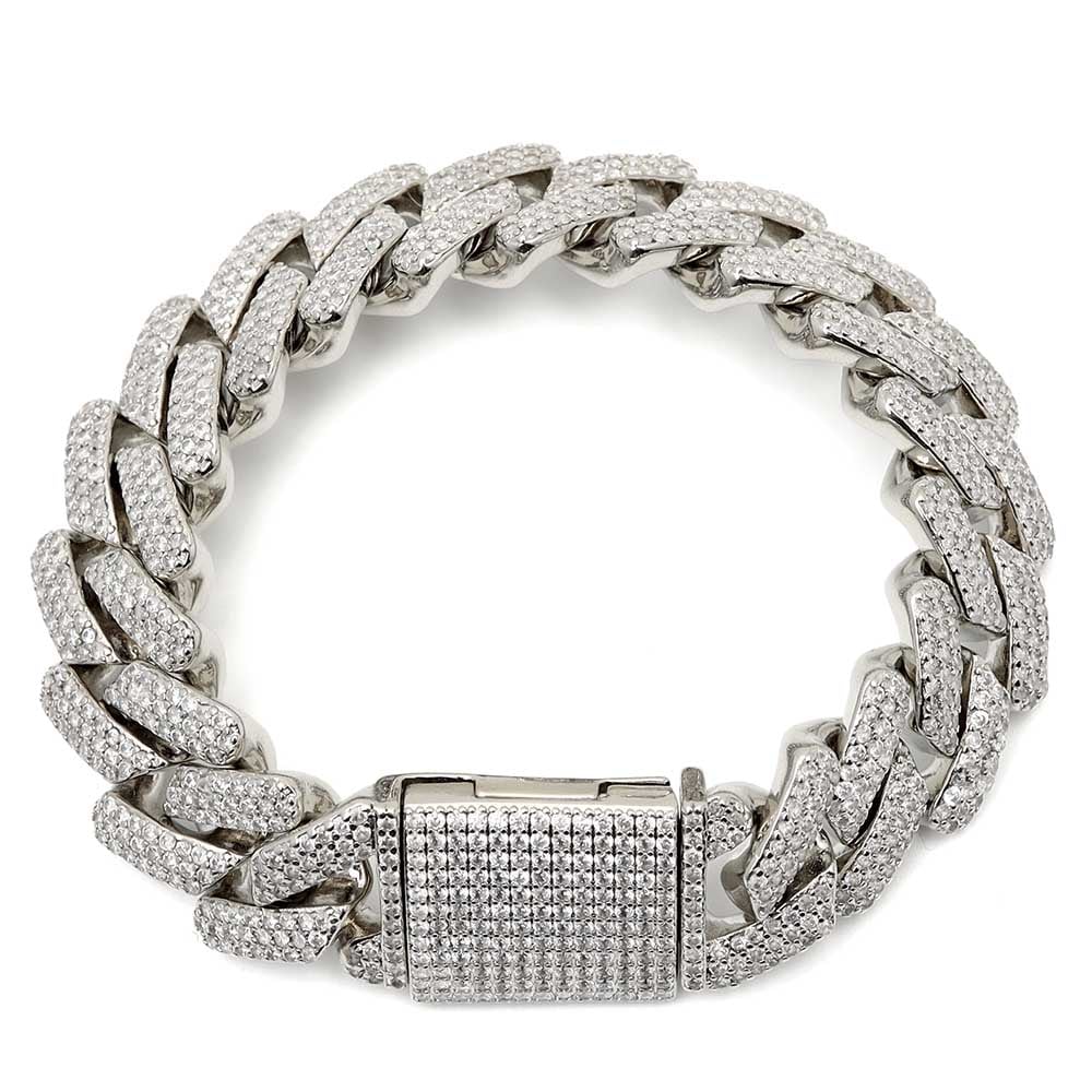 喜平 パヴェブレスレット [b340-silver]