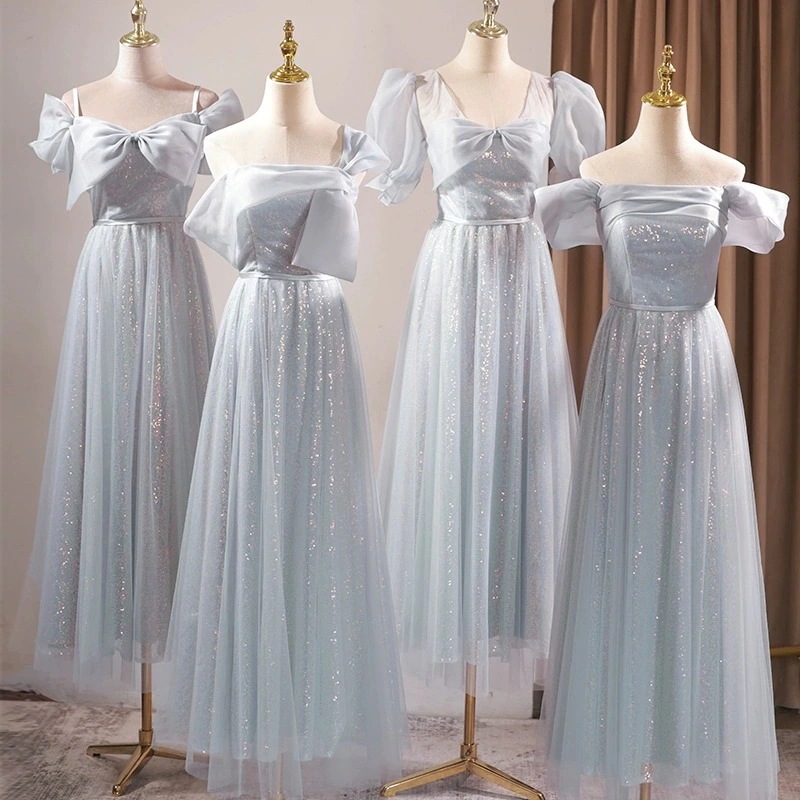 新しい薄い学生卒業ドレスロングドレス 5,088円