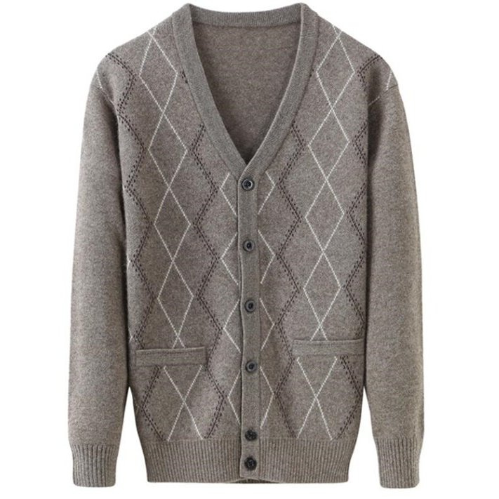 カーディガン メンズ セーター カシミヤ ショート トップス メン カジュアル 爆買い新作 カシミヤカーディガン