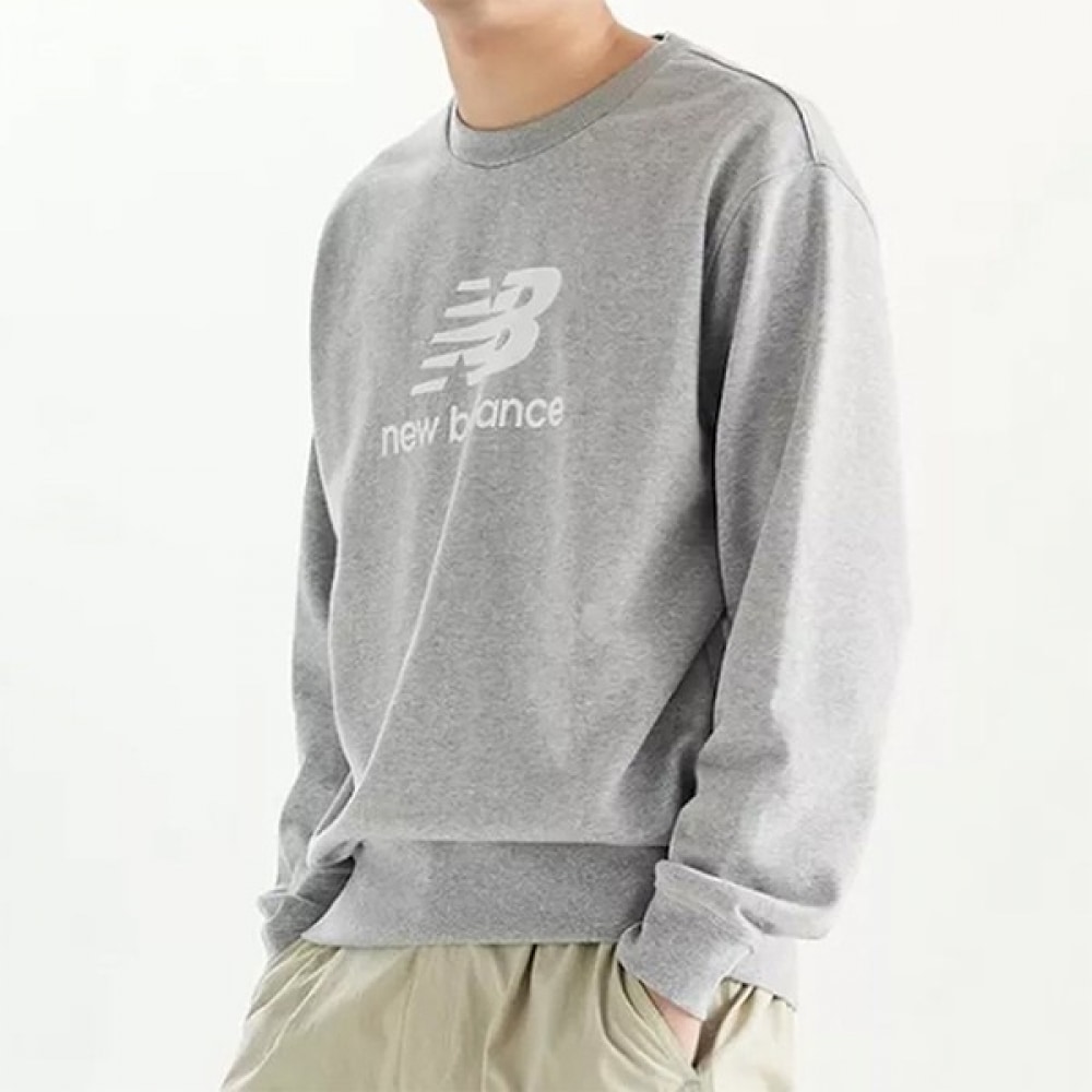 [ニューバランスシューズ] ニューバランススタックロゴテリースウェットシャツ NBNCD4S021-15