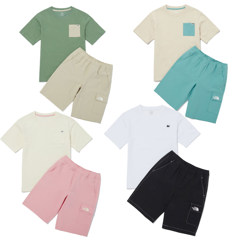 キッズ キャンパーEXクルーセットT-シャツ セットスリーブティー夏ボーイズ ガールズ K’S CAMPER EX CREWSET NT7UQ31