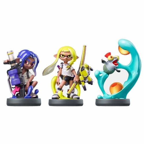 カートクーポンOK【在庫有/新品】amiibo トリプルセット[インクリング【イエロー】/オクトリング【ブルー】/コジャケ]（スプラトゥーンシリーズ）NVL-E-AE3F