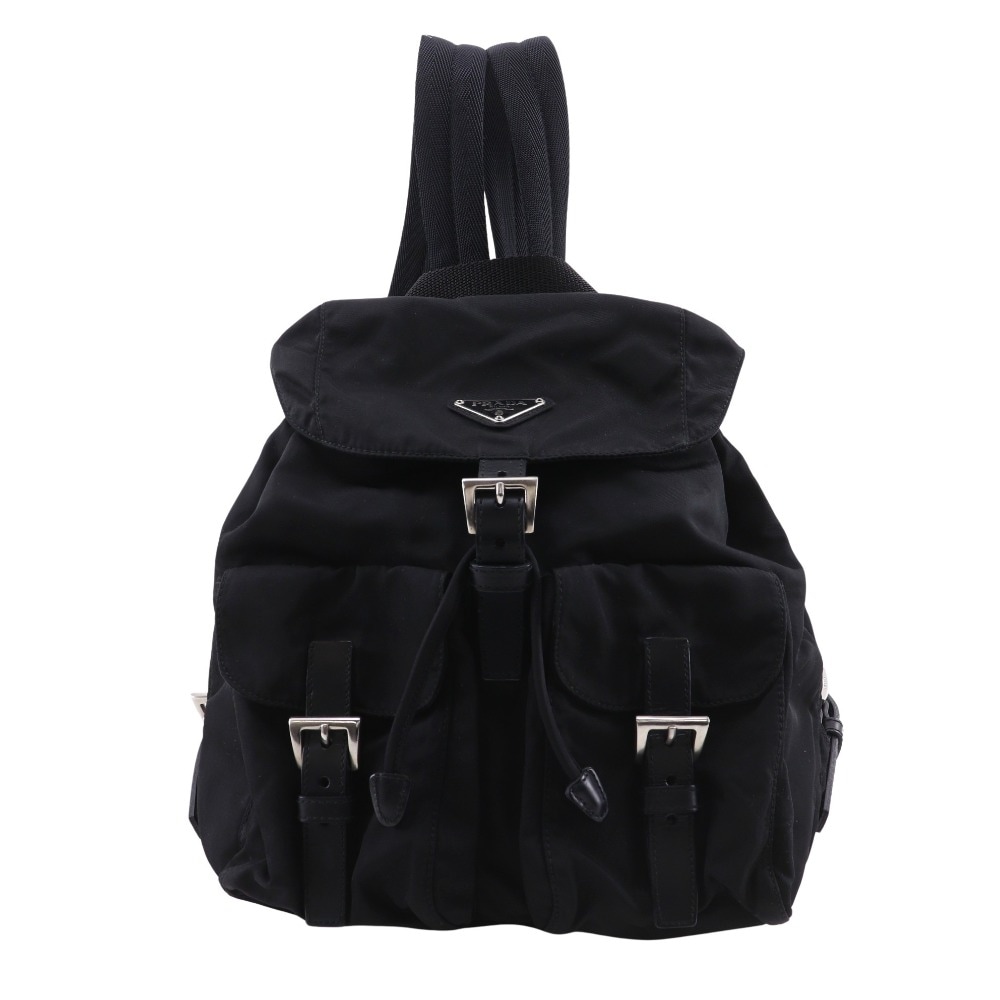 バックパック B6677 リュック・デイパック ナイロン NERO 黒 レディース 中古品