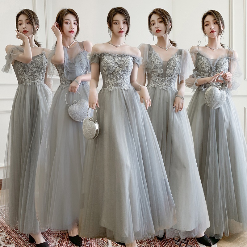 福袋2枚購入で4OO円OFF ! !パーティードレス 気質 高級感 成人式 結婚式ドレス 誕生日 花嫁 司会パーティードレス一 Vネック/韓国ファッション/ロングワンピース ブライズメイド服母の日