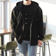 WMB シンプルニットフードジップアップ