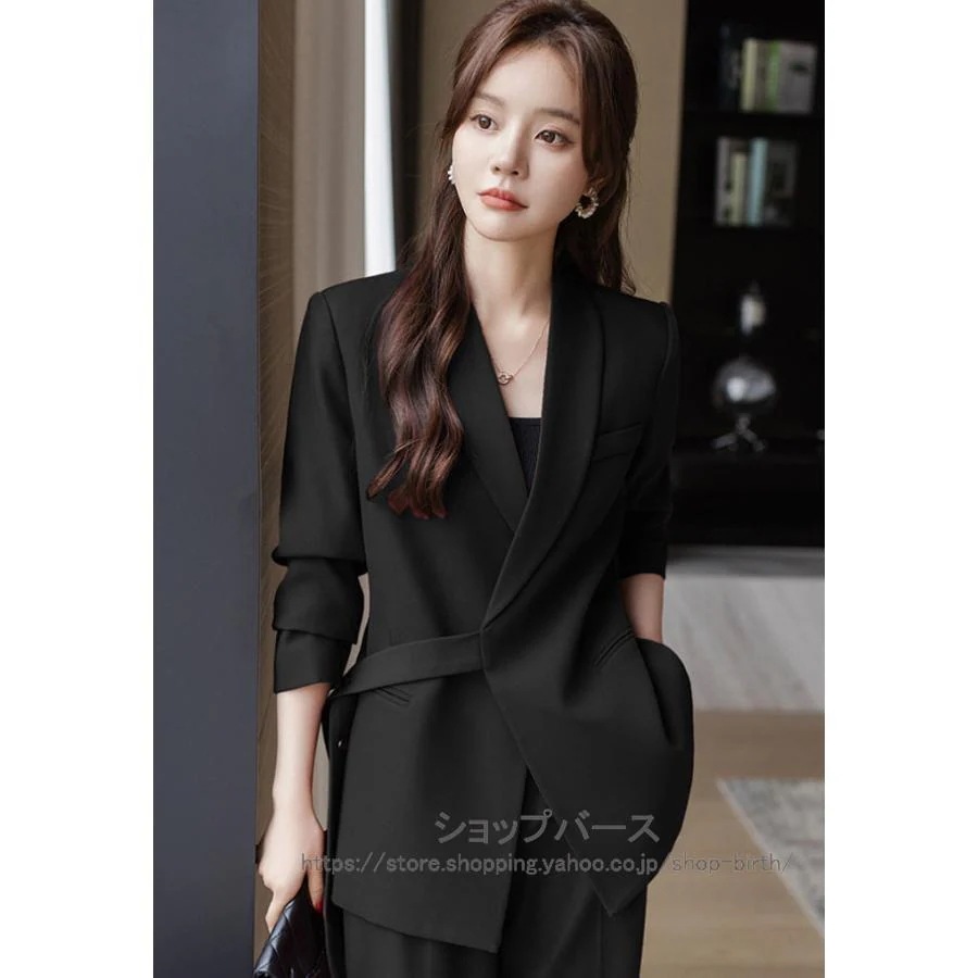 アウターテーラードジャケット女性 通勤 大人 母親 フォーマルスーツ 卒園式 レディース 服装 ママ 就活 2点セット レディース 入園式 ワイドパンツ パンツスーツ 卒業式 ミセス