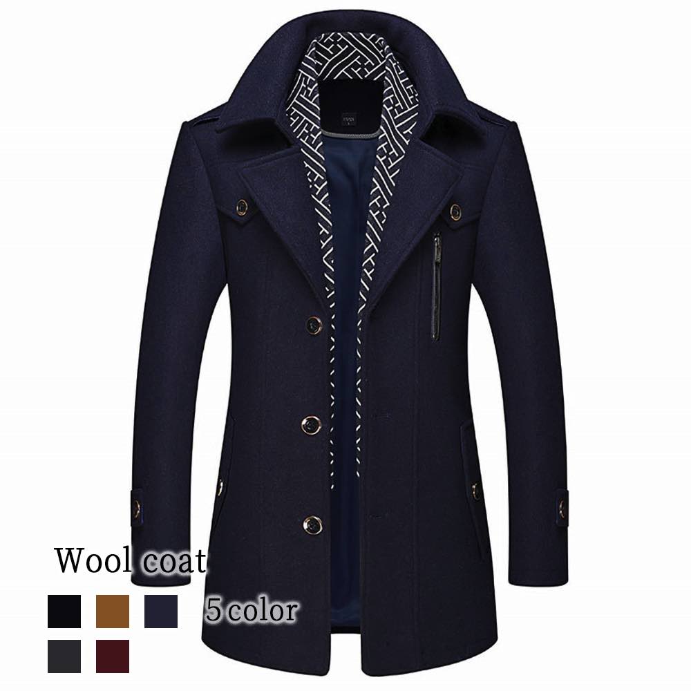 チェスターコート メンズ ウールコート 春 青 大きいサイズ 軽い 秋 ウール 40代 ロングコート グレンチェック ロング 冬 グリーン アウター コート ピーコート ブランド ハーフコート ショー