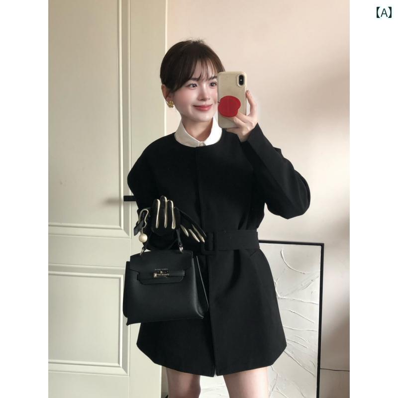 スーツ　ジャケット　カジュアル 黒の スーツ スカート ジャケット 女性 ウエスト 2025 レディース 春の ハイエンドのの スリム