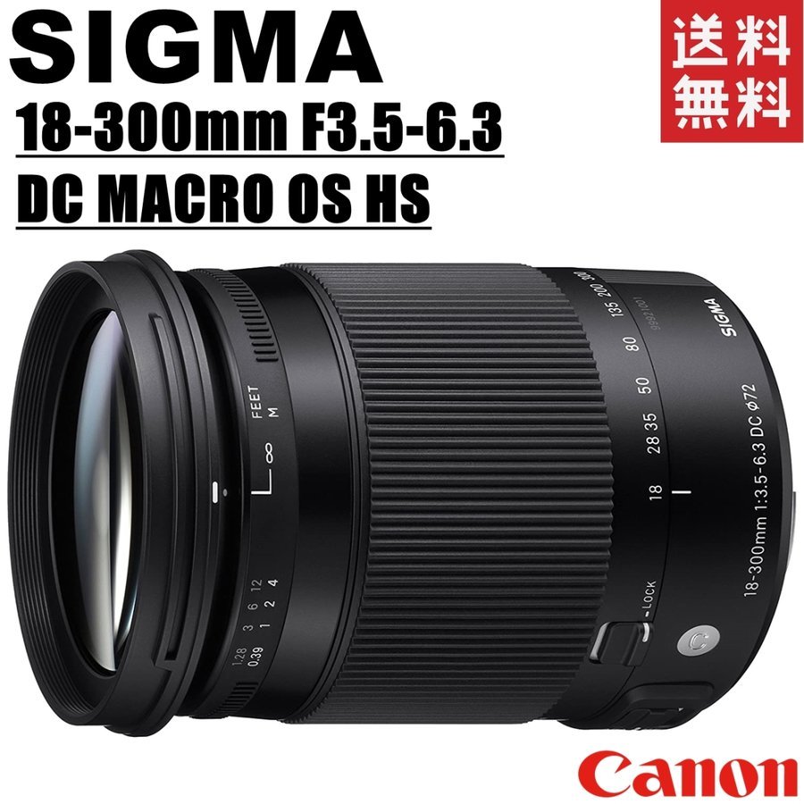 18-300mm F3.5-6.3 DC MACRO OS HS キヤノン用 EF-Sマウント レンズ カメラ 中古
