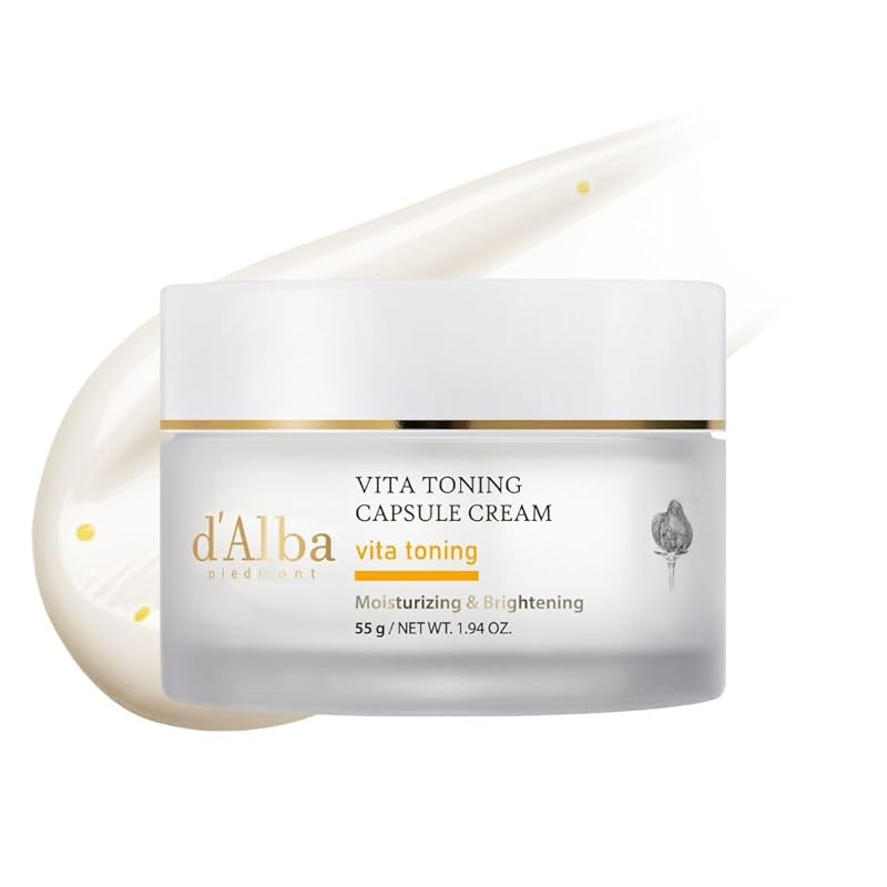 ダルバ(dAlba) ビタトーニングカプセルクリーム 55g Vita Toning Capsule Cream クリーム 保湿クリーム 保湿 潤い 鎮静 乾燥肌 しっとり ビタミン
