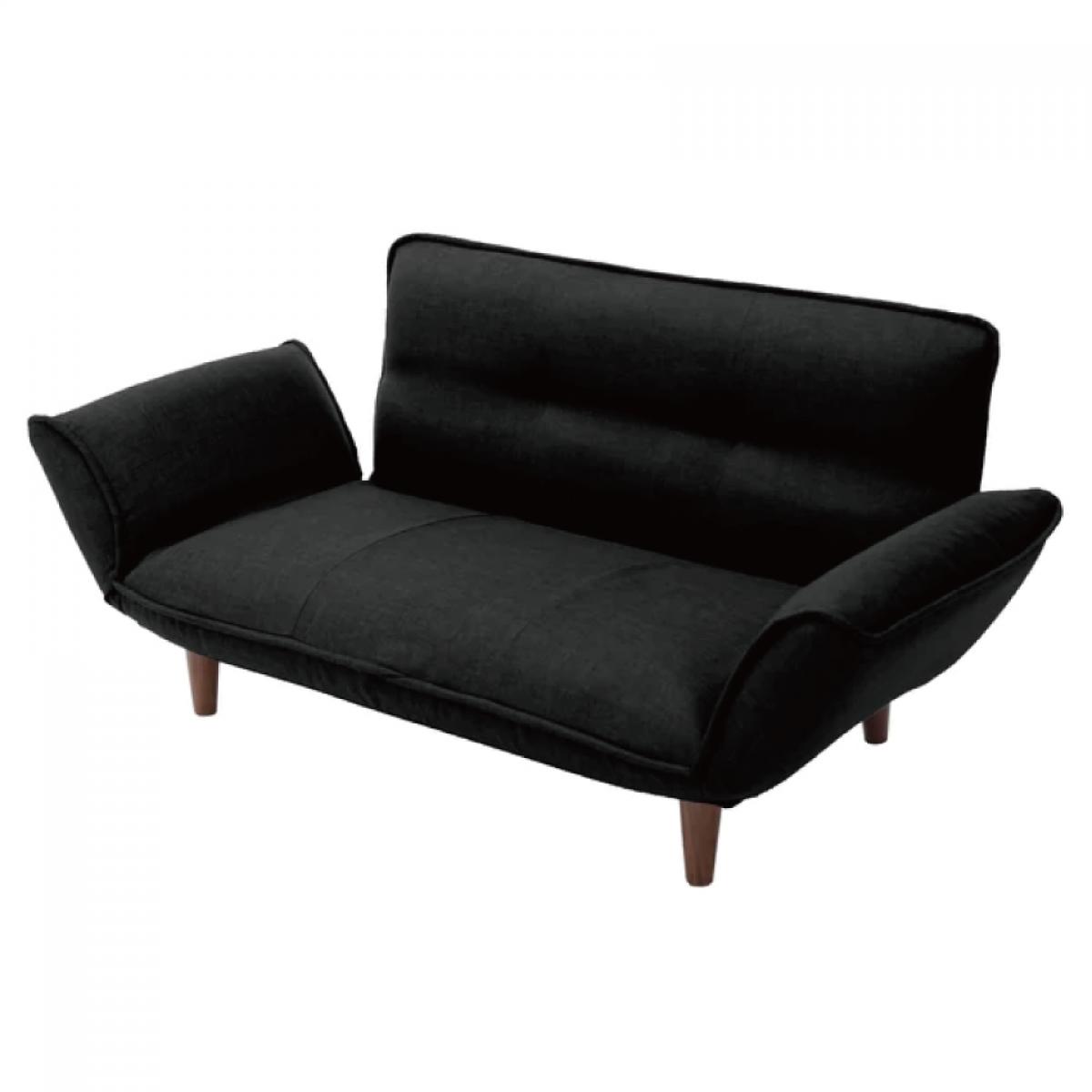 【I】セルタン カウチソファ 2人掛け KAN ダリアンブラック 日本製 リクライニング 座面ポケットコイル ソファ CELLUTANEA A01p-564BK【受注生産品