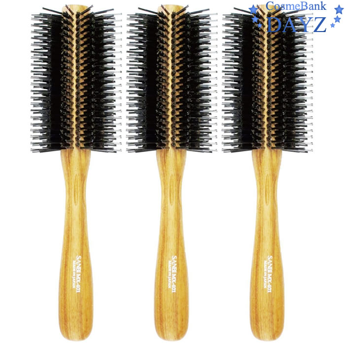 サンビー ハーフロールブラシ MX-401 3点セットボブヘアーに最適ブロー ロール ブラシ