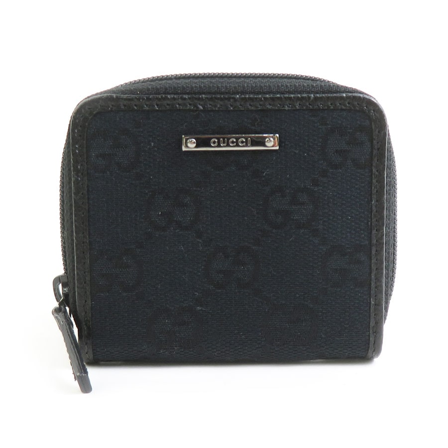 グッチ GUCCI コインケース GGキャンバス/レザー ブラック ユニセックス 115255 h31909a
