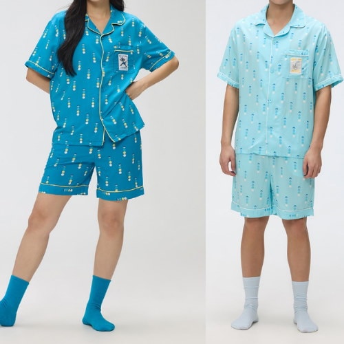 SPAO ポケモン ポケモンボール 半袖 パジャマ(LIGHT BLUE) SPAO ポケモン ポケモンボール 半袖 パジャマ(LIGHT BLUE) Qoo10