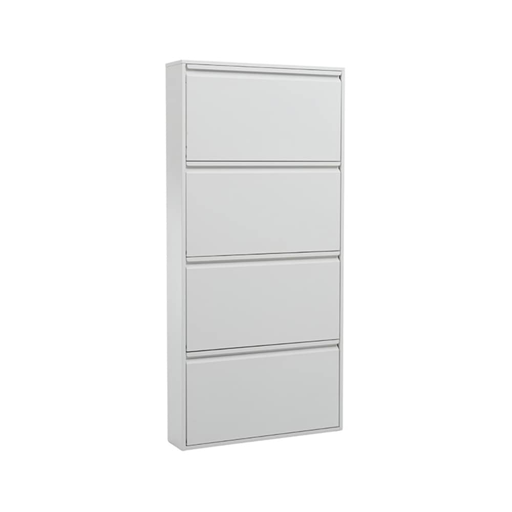 4段 シューズラック スリム 靴箱 シューズボックス 下駄箱 省 スペース 超薄型 シューズラック くつ箱 靴入れ 収納ラック エントランス 靴収納 靴収納棚 木製下駄箱 一人暮らし おしゃれ 超スリ