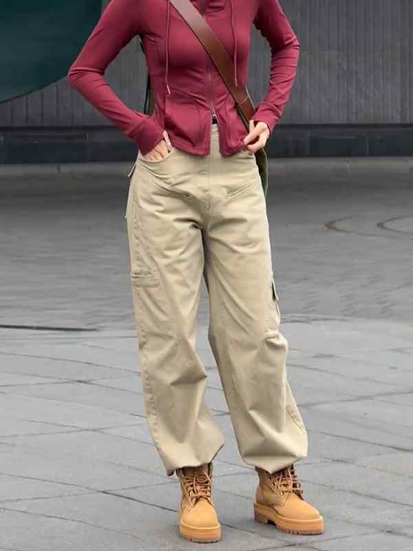 レディース ファッション オシャレ カワイイ シンプル 人カワイイ きいサイズ アメリカン ハイウエスト ストレート レッグ ワイド カジュアル パンツ スリム 6,207円