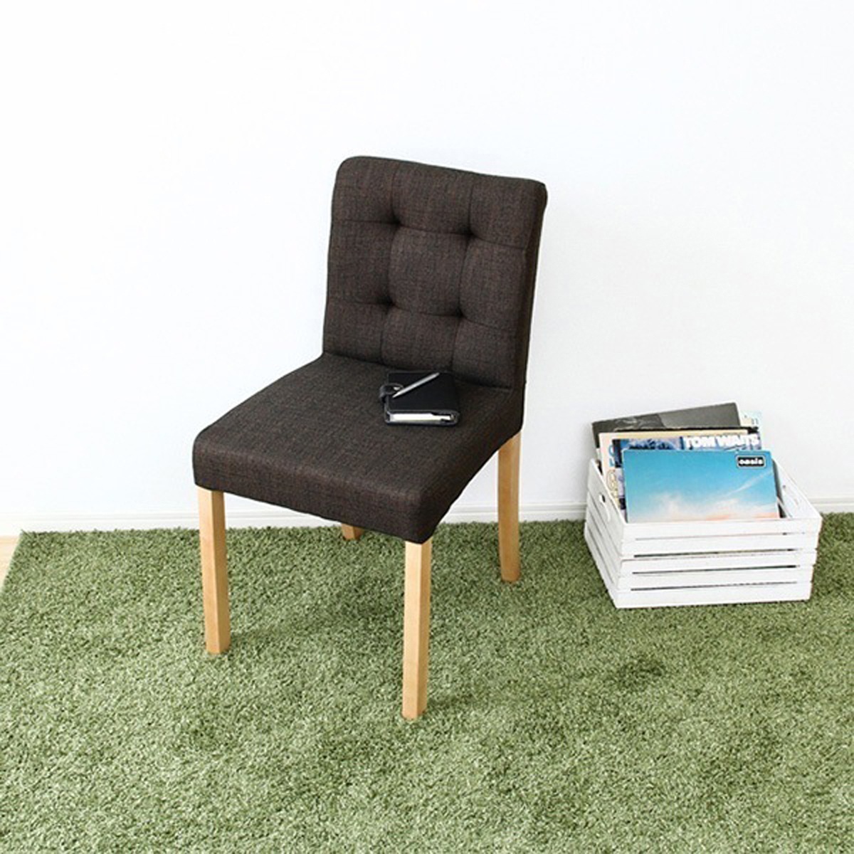 快適な座り心地 ファブリックダイニングチェア 2脚セット -Kaunis-カウニスダイニングチェア