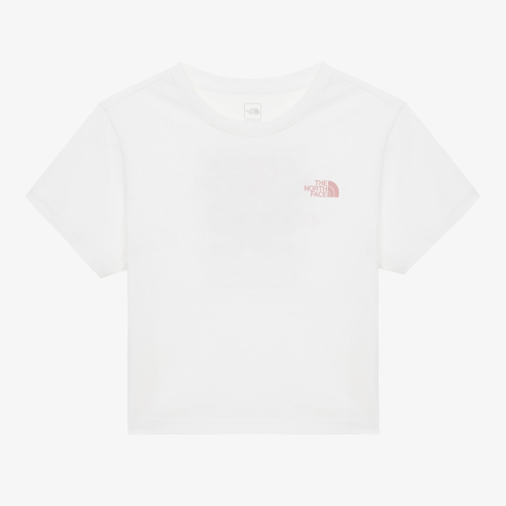 ザ・ノース・フェイス NT7UR32A 女性用フローレットショートスリーブ Tシャツ_オフホワイト