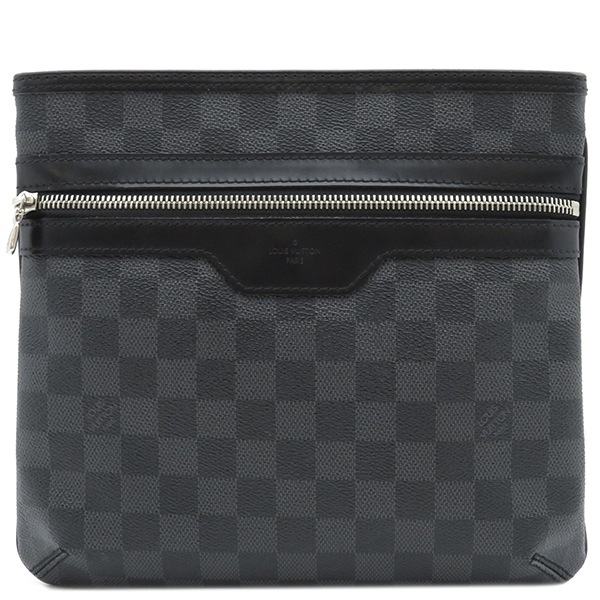 ルイヴィトン LOUIS VUITTON ショルダーバッグ トマス ダミエグラフィットキャンバス ダミエグラフィット シルバー金具 黒 グレー N58028 AH0152【中古】