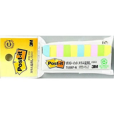 他サイト： スリム見出しミニ 10冊 3M 715RP-Kの商品画像