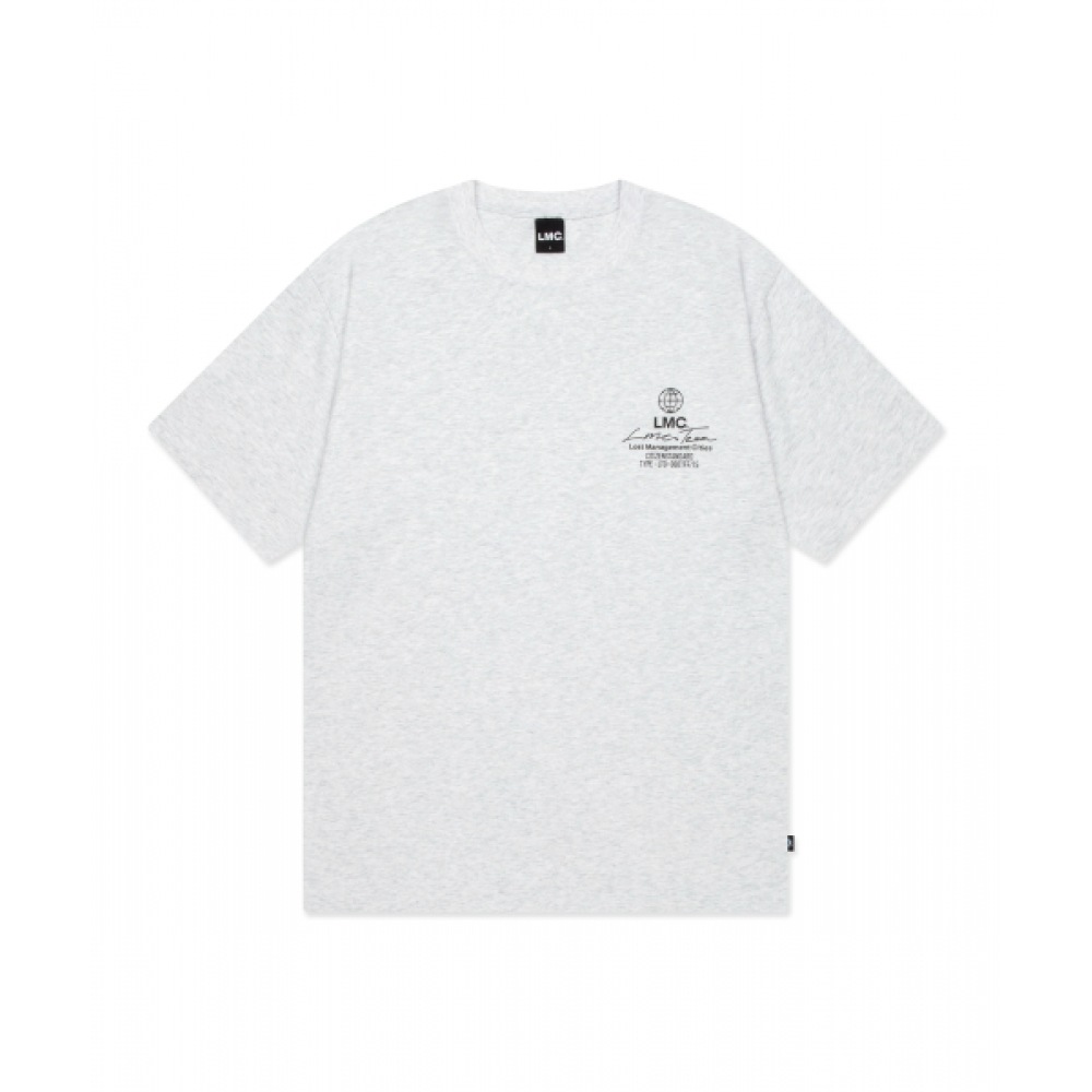 LMC シグネチャーグローブ T シャツライトヘザーグレー
