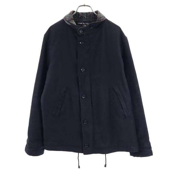 コムデギャルソンオム 2008年 日本製 中綿ジャケット M 黒 COMME des GARCONS HOMME 裏キルティング メンズ 12,291円