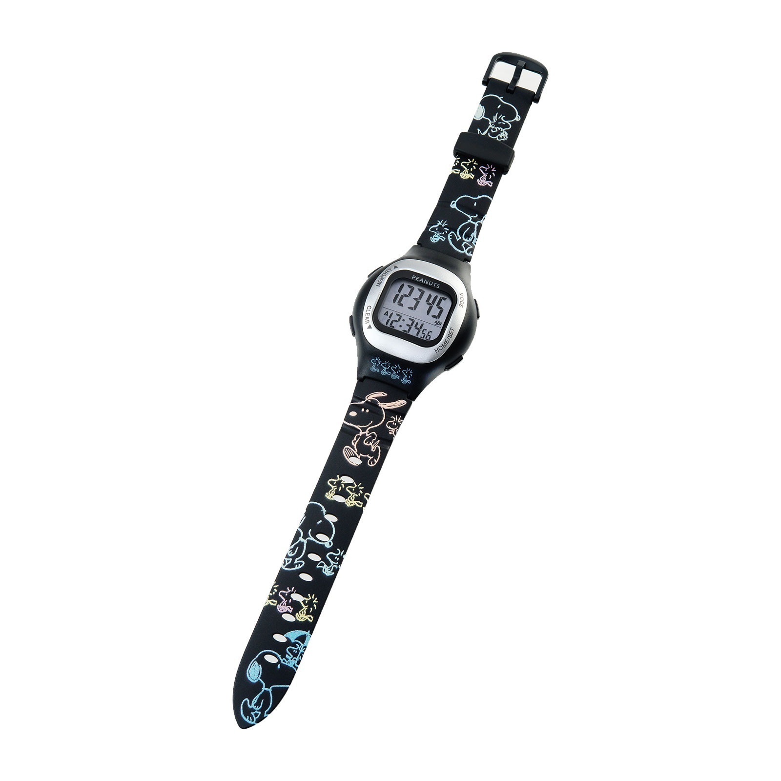 スヌーピーウォッチ型万歩計 時計 とけい ウォッチ 腕時計 万歩計 ウォーキング スヌーピー 防水 歩数 カレンダー