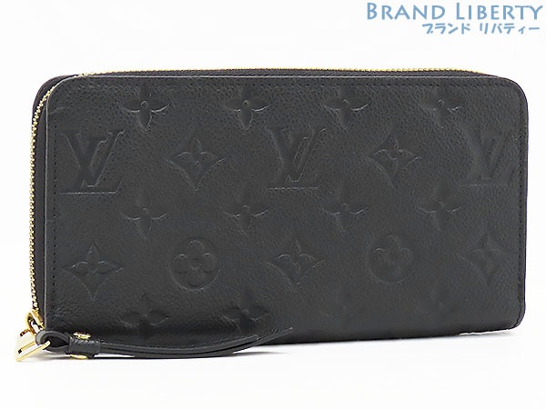ほぼ新品ルイヴィトンモノグラムアンプラントジッピーウォレットラウンドファスナー長財布ブラックM61864