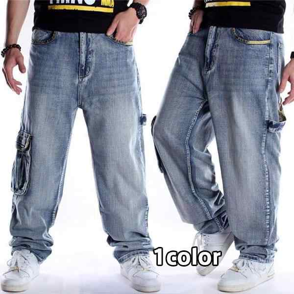 【新作入荷】極太 デニム ジーンズ パンツ メンズ ルーズフィット B系 レディース ヒップホップ ストリート系 ワイドパンツ HIPHOP バギーパンツ ロング 大きいサイズ