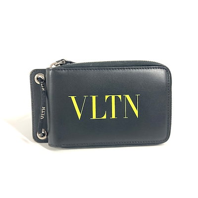 VALENTINO ガラヴァーニ VLTN ネックウォレット VALENTINO ブラック 二