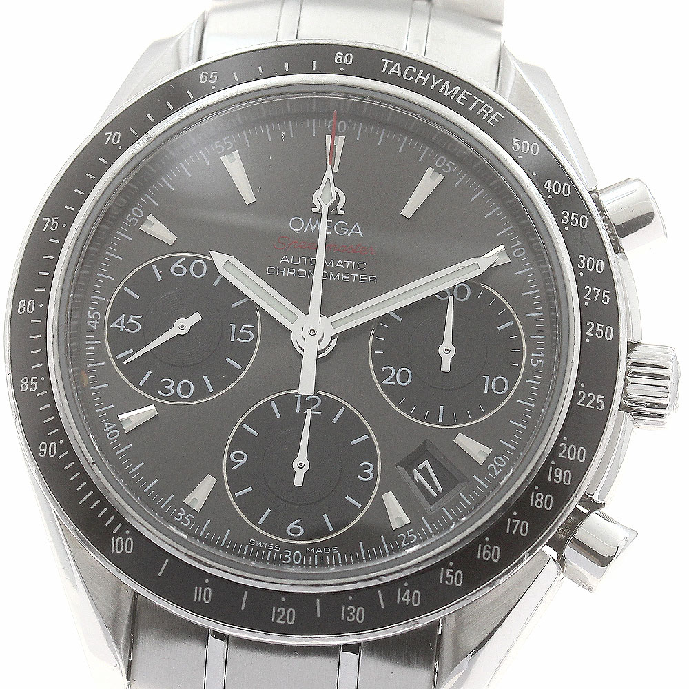 オメガ OMEGA 323.30.40.40.06.001 スピードマスター クロノグラフ デイト 自動巻き メンズ 箱・保証書付き_892247【中古】