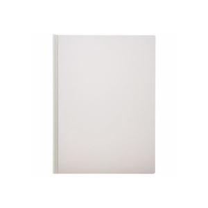 (まとめ) ライオン事務器 レポートカバー A4タテ約50枚収容 ホワイト RC-53 1パック(10冊) (×10セット)