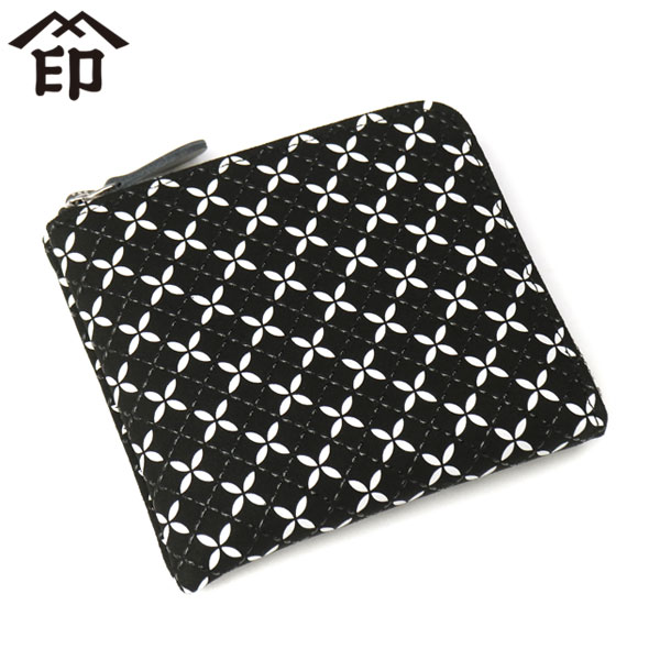 印伝 INDEN-YA そよか F小銭入11 コインケース 財布 ウォレット ミニ財布 L字 ファスナー 本革 鹿革 革 レザー 漆 コンパクト 軽量 甲州印伝 七宝繋ぎ 和柄 日本製 8814 7,286円