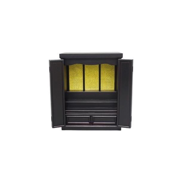 天然木桐材のモダン仏壇 ブラウン 完成品 DFX4760BR