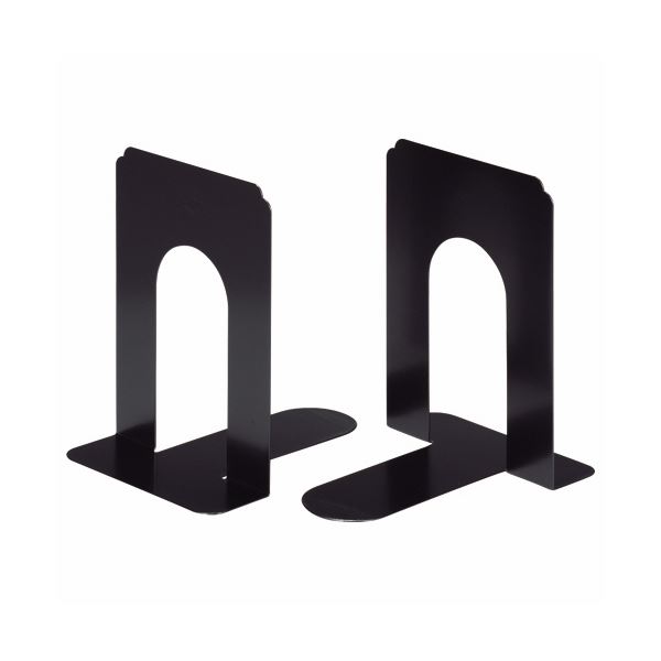 (まとめ) ライオン事務器 ブックエンド T型 大ブラック NO.7 1組（2枚） (×10セット)
